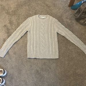 Mens thick gray sweater